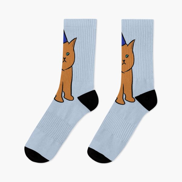 Item preview, Existential crisis cat but with a blue hat designed and sold by JellaDelta.