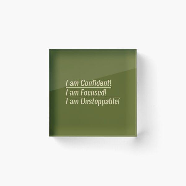 Item preview, I Am Confident-Focused-Unstoppabble designed and sold by DigitalNobleman.