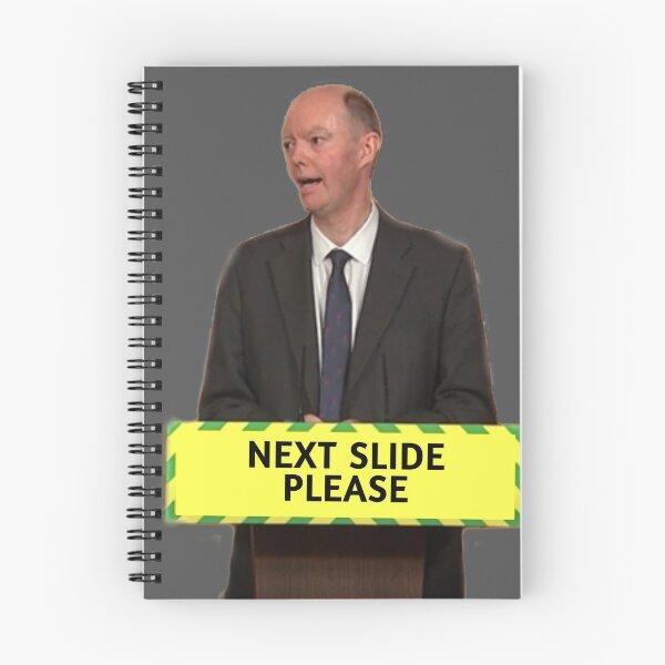 Item preview, Chris whitty - "next slide please" meme designed and sold by Alessandro Portavoce.