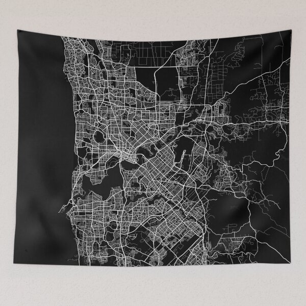 Item preview, Perth City Map of Australia - Full Moon designed and sold by deMAP.