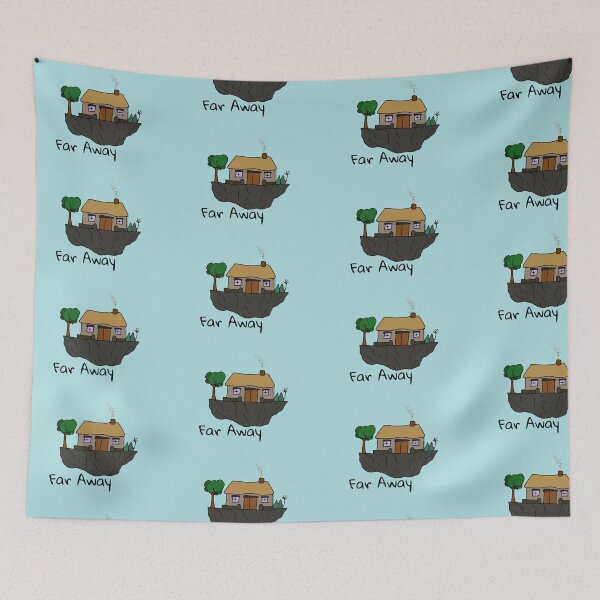 Item preview, Floating Island Cozy Cottage, far away designed and sold by FoxCalledThread.