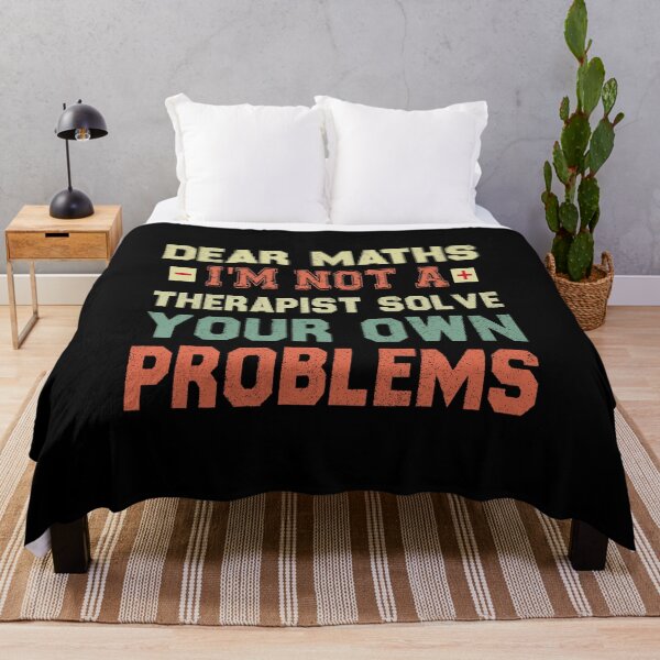 Item preview, Dear Math, I'm Not A Therapist Solve Your Own Problems designed and sold by Life Shop.