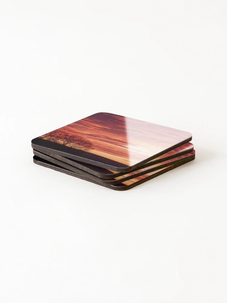 Thumbnail 4 of 5, Coasters (Set of 4), Dramatic Sunset designed and sold by Frugal Mr B.