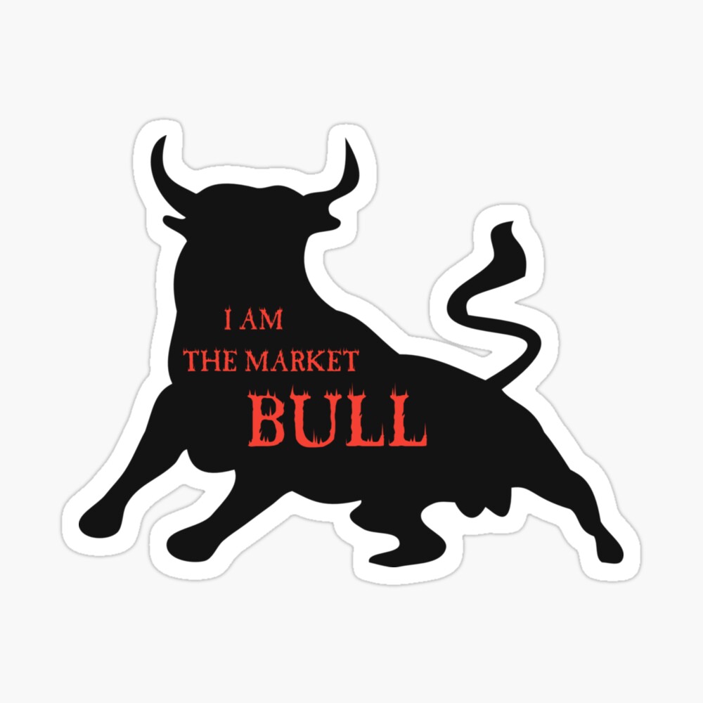 Bull is a bullish character, optimistic about the stock market, investments  and finance in general. 3d style on Craiyon