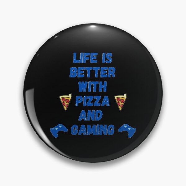 Item preview, Life is better with pizza and gaming designed and sold by J--Designs.