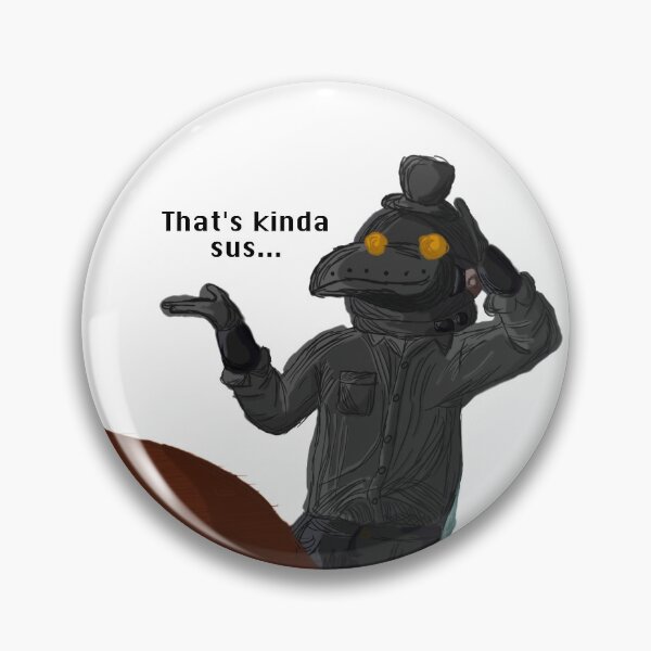Item preview, Among Us "Kinda Sus" Black designed and sold by Lottie555.