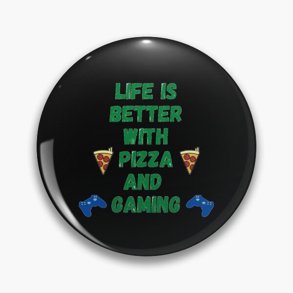 Item preview, Life is better with pizza and gaming designed and sold by J--Designs.