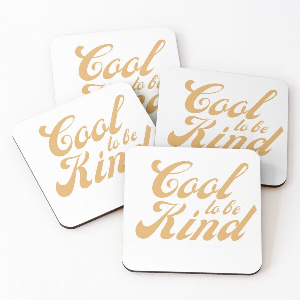 Item preview, Cool to be kind retro style yellow letters designed and sold by mirtoth.
