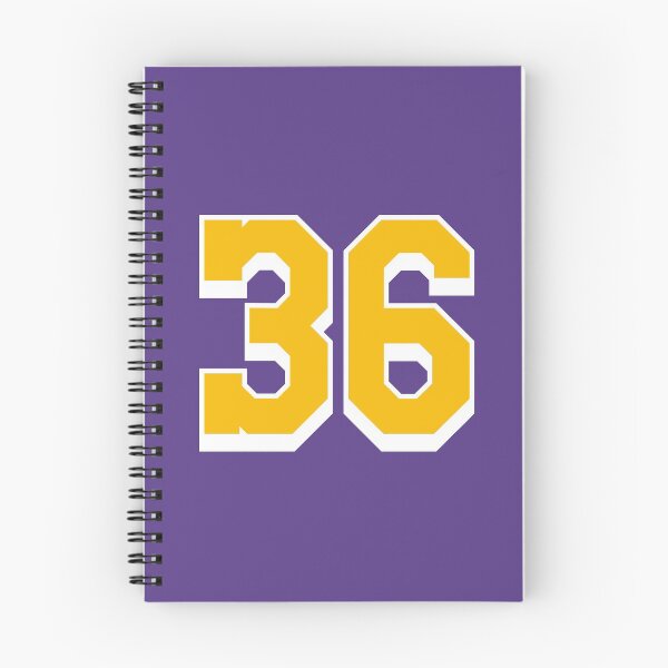 Item preview, 36 Yellow Number thirty-six Purple Basketball Jersey designed and sold by elhefe.