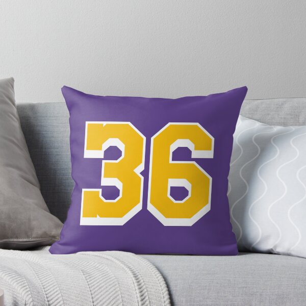 Item preview, 36 Yellow Number thirty-six Purple Basketball Jersey designed and sold by elhefe.