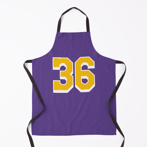Item preview, 36 Yellow Number thirty-six Purple Basketball Jersey designed and sold by elhefe.