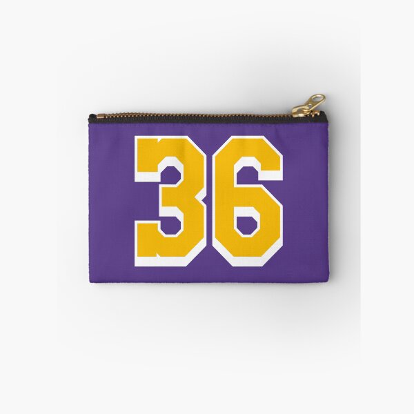 Item preview, 36 Yellow Number thirty-six Purple Basketball Jersey designed and sold by elhefe.