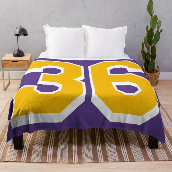 Item preview, 36 Yellow Number thirty-six Purple Basketball Jersey designed and sold by elhefe.