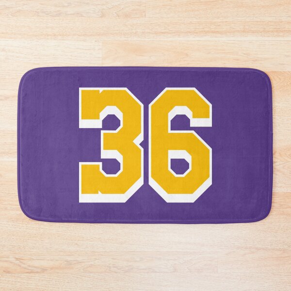 Item preview, 36 Yellow Number thirty-six Purple Basketball Jersey designed and sold by elhefe.