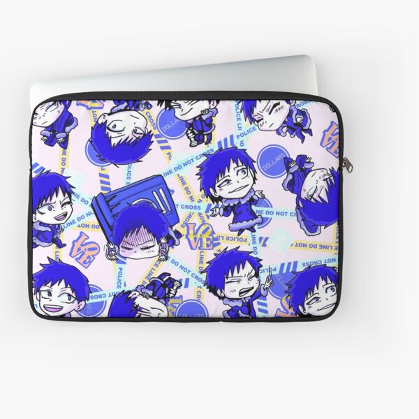 Aperçu de l'œuvre Durarara!! Izaya Orihara chibi throw blanket blue créée et vendue par angsty-angst.