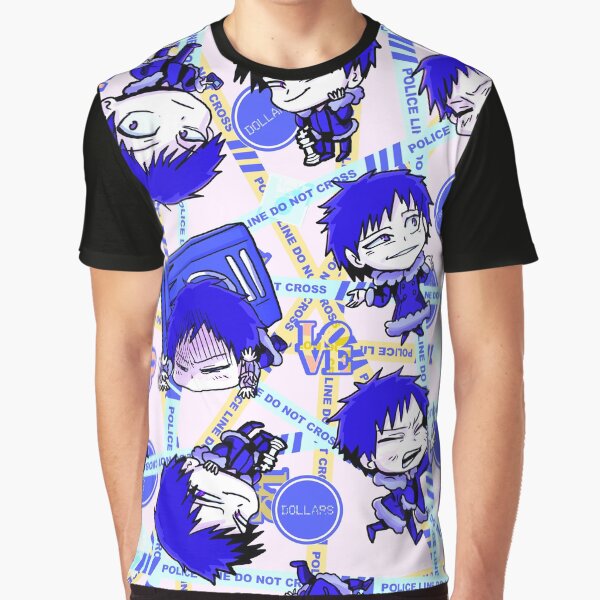 Aperçu de l'œuvre Durarara!! Izaya Orihara chibi throw blanket blue créée et vendue par angsty-angst.