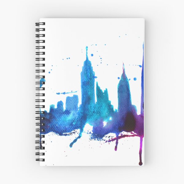 Item preview, Watercolor New York Skyline Silhouette designed and sold by Doodles.