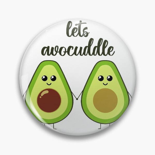 Item preview, lets avocuddle | cute avocado holding hands designed and sold by felinefeelings.