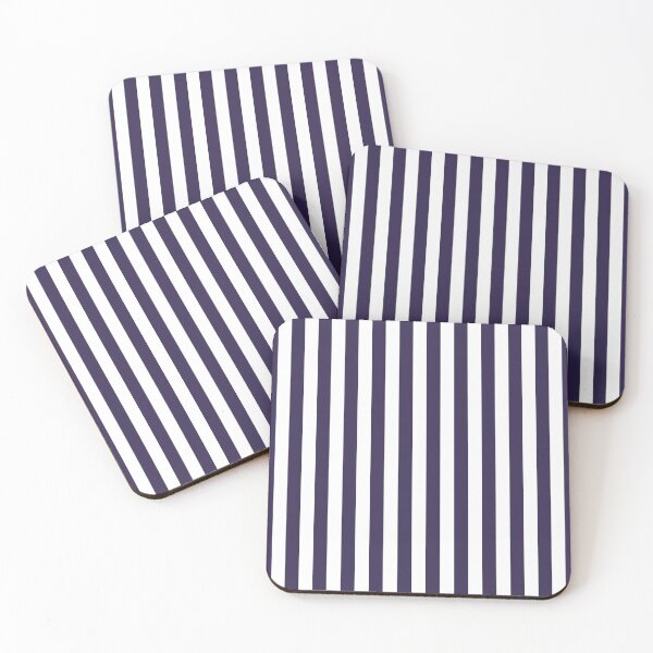 Item preview,  Small NAVY BLUE and WHITE Vertical STRIPES  designed and sold by RachelMacht.