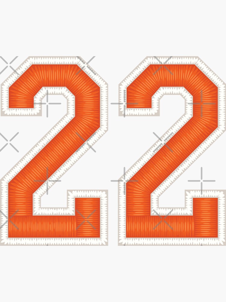 2 - number 2 - jersey number for sportsteam' Sticker