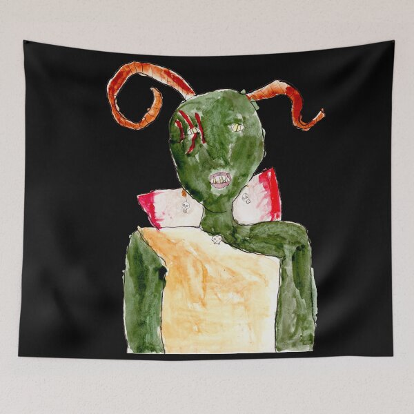 Item preview, Ogre princess girl warrior ogre troll kids painting  designed and sold by Pragonette.