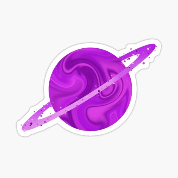 Little Purple Planet Sticker