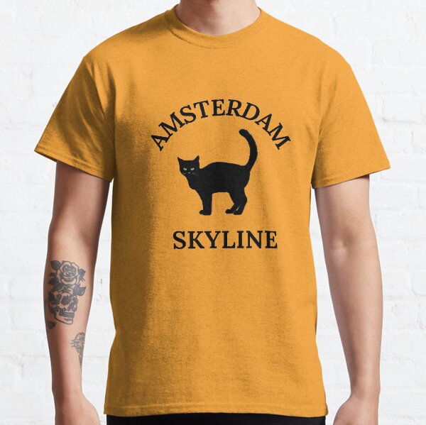 Amsterdam Skyline Cat Classic T-Shirt