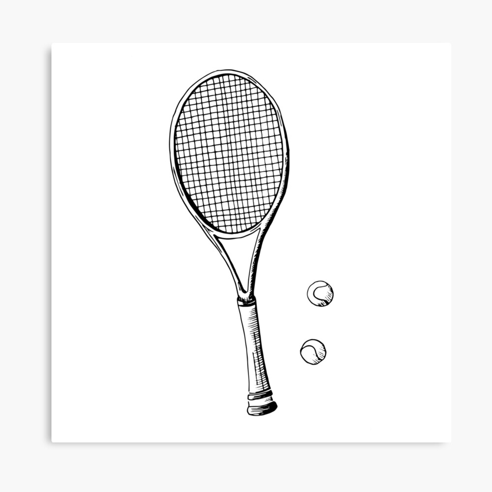 Premium Photo | Tennis racket drawing generative ai