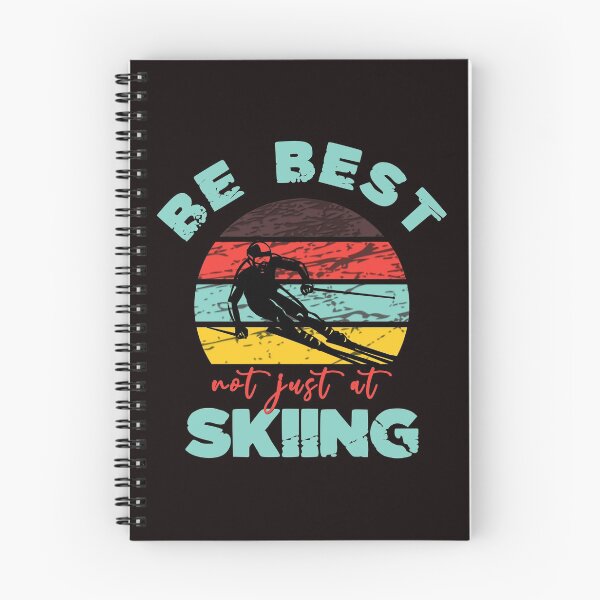Item preview, Be Best Not Just At Skiing - Funny Skiing Humor Sunset Retro Skiing Image Gift Idea designed and sold by leo121687.