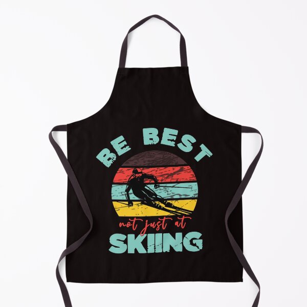 Item preview, Be Best Not Just At Skiing - Funny Skiing Humor Sunset Retro Skiing Image Gift Idea designed and sold by leo121687.