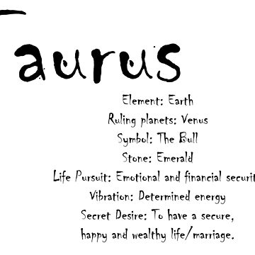 Taurus Traits