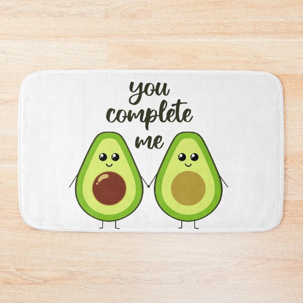 Item preview, You complete me | cute avocado holding hands designed and sold by felinefeelings.