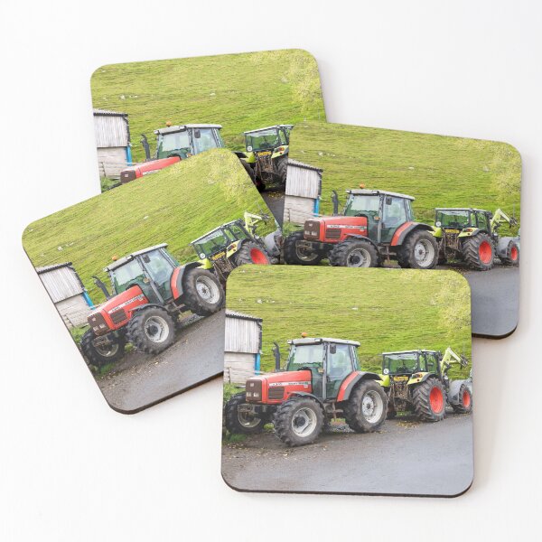Item preview, Red tractor and Green tractor designed and sold by Millysuewood.