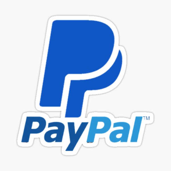 PayPal logo Design&quot; Sticker by DesignExpert01 | Redbubble
