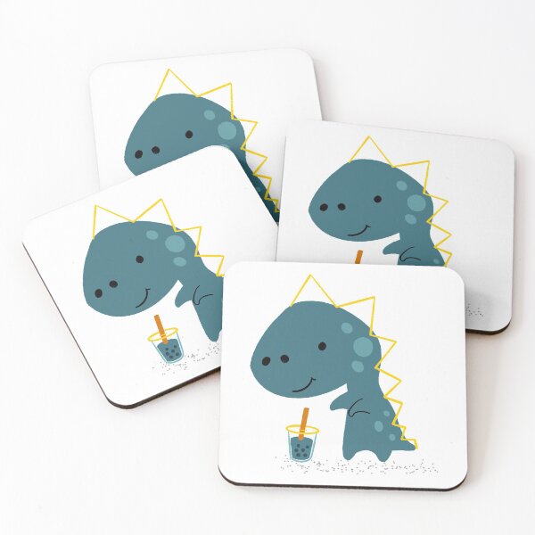 Item preview, Dino Boba - Hand Drawn Illustration designed and sold by jdotrdot712.