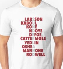 Sunderland spelt using player names Unisex T-Shirt
