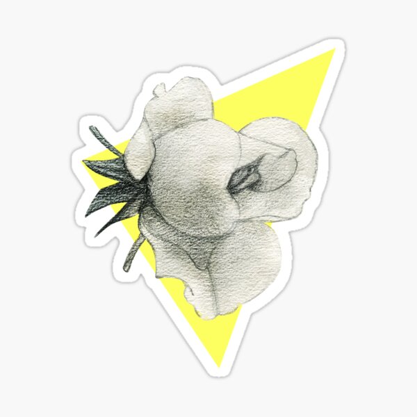 Zeichnung einer Rose Sticker