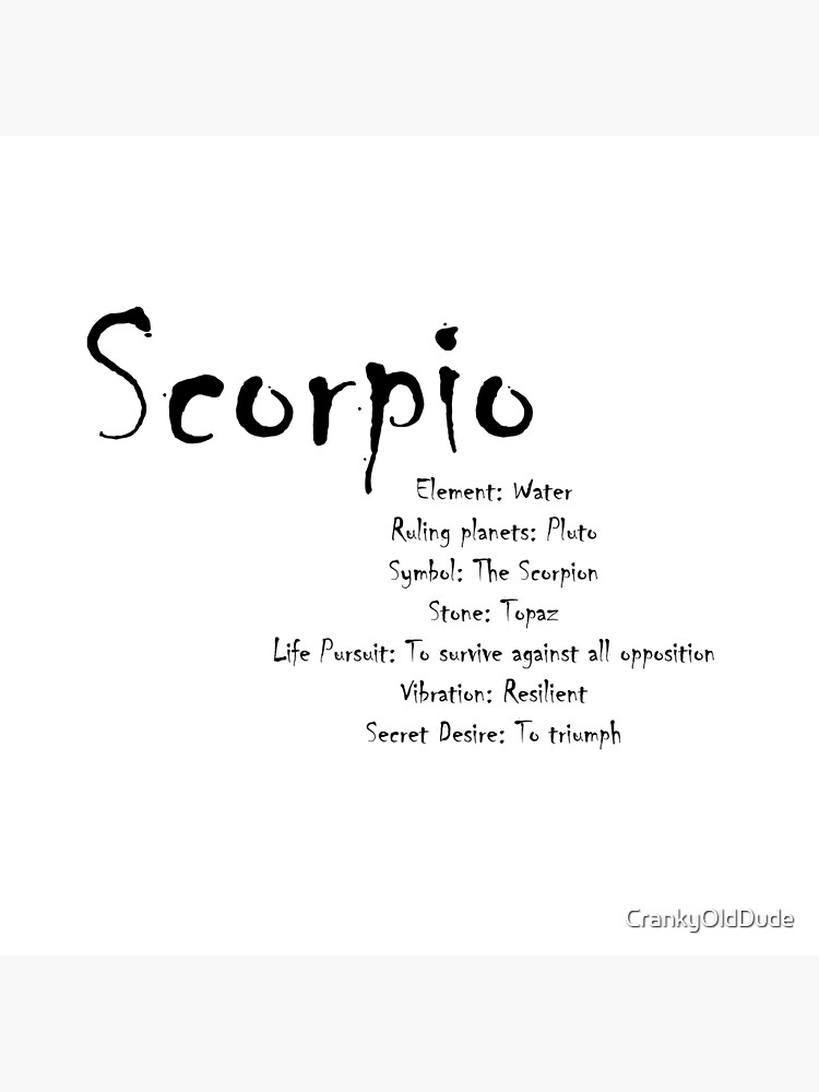 Scorpio Traits Throw Pillow