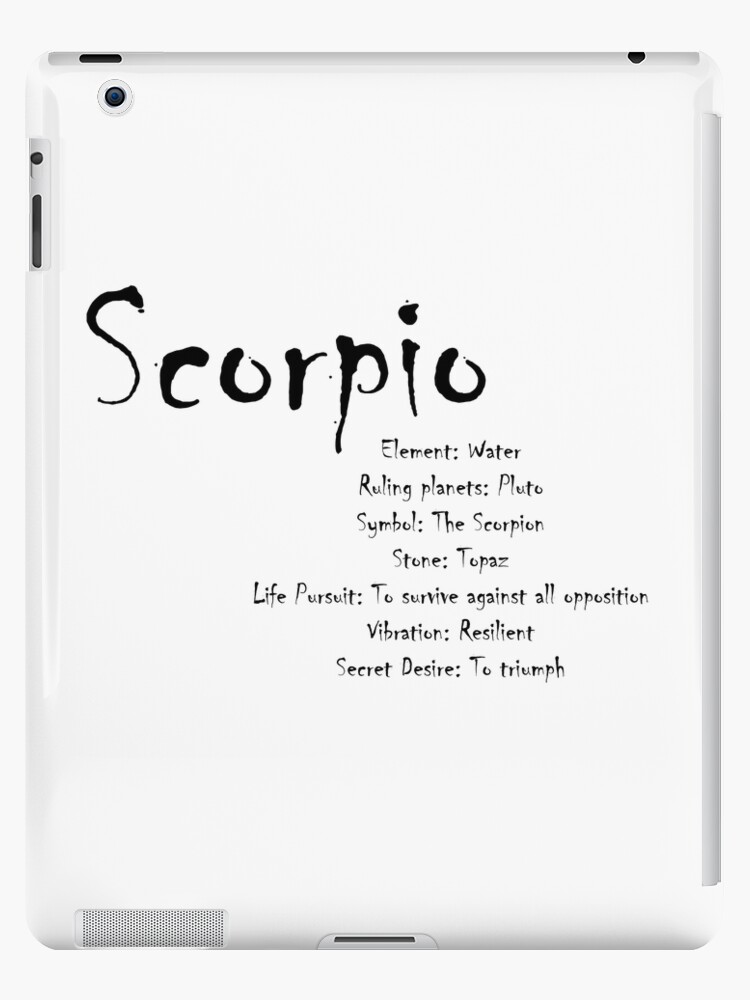 Scorpio Traits iPad Case Skin