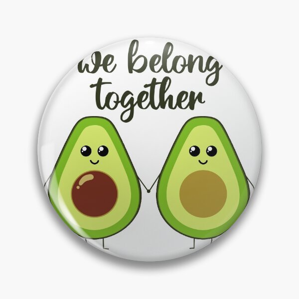 Item preview, We belong together | cute avocado holding hands designed and sold by felinefeelings.