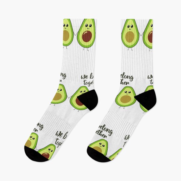 Item preview, We belong together | cute avocado holding hands designed and sold by felinefeelings.