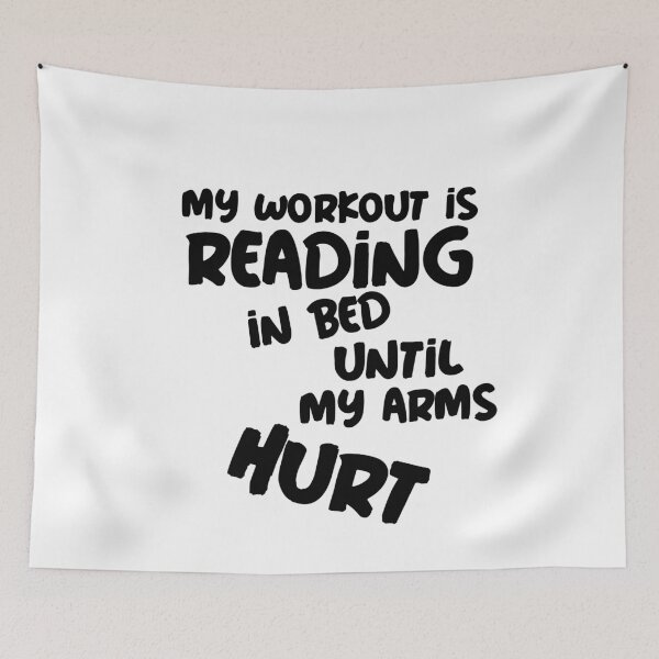 Item preview, My Workout is READING in bed until my Arms HURT Goals Fitness 2021 designed and sold by DiscGolfTees.