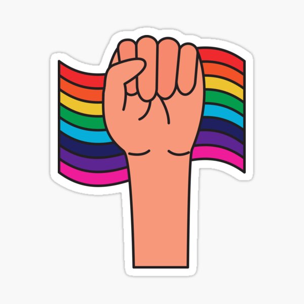 Lgbt Pride Sticker For Sale By Msmelaniedesign Redbubble