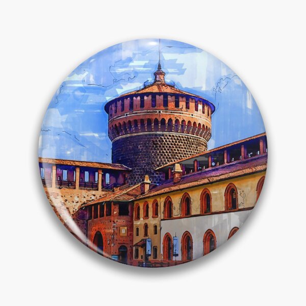 Item preview, Old medieval Sforza Castle Castello Sforzesco, Milan, Italy. designed and sold by Newlander90.
