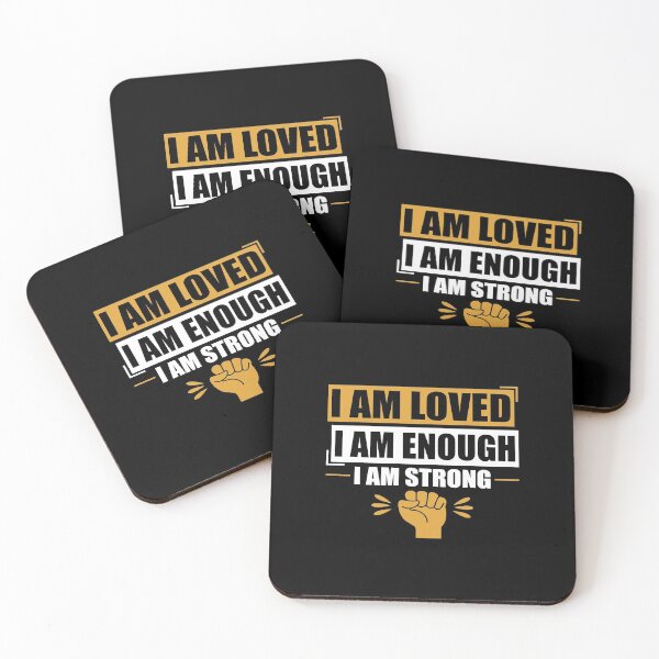 Item preview, I Am Loved, Enough and Strong designed and sold by DigitalNobleman.