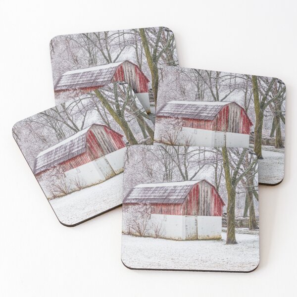 Item preview, Snow At The Red Barn designed and sold by mljdwhite.