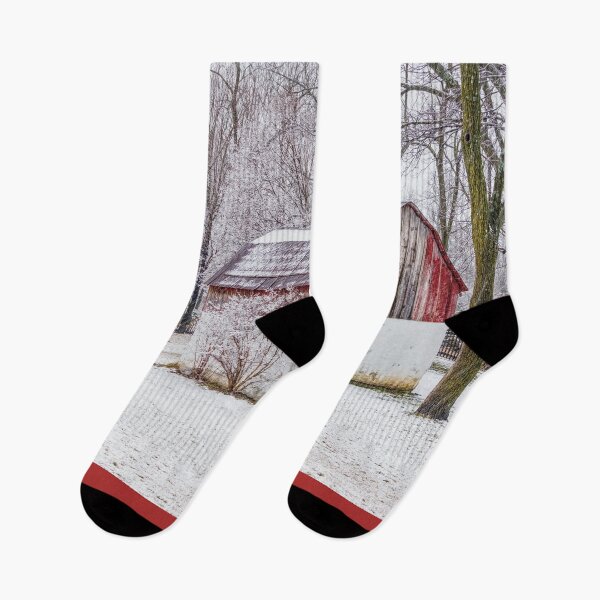Item preview, Snow At The Red Barn designed and sold by mljdwhite.