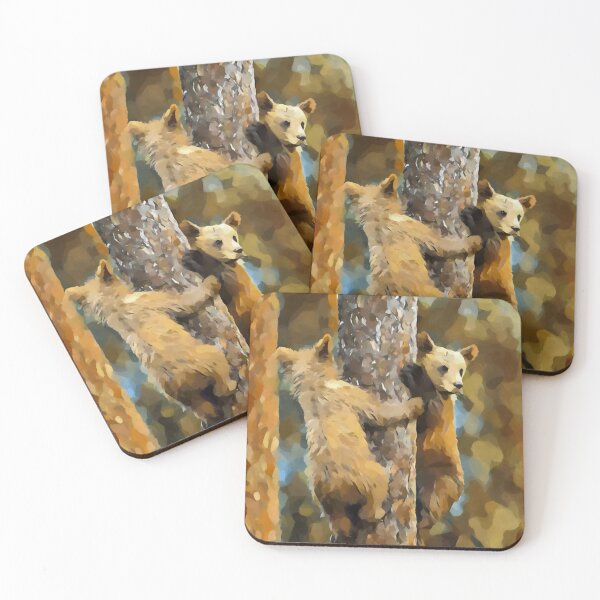 Item preview, Bear cubs climbing the tree designed and sold by shrolts.
