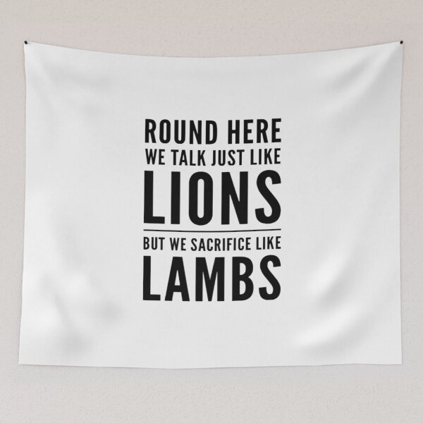 Item preview, Lions and Lambs (Black) designed and sold by UnicornPeeps.