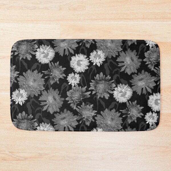 Item preview, Pressed Pom Pom Black and White Flowers designed and sold by Carolina Diaz.